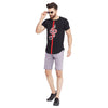 Black Snake Patch Curved Hem Tee T-Shirts - Fugazee
