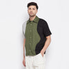 Tri Colour Cut & Sew Oversized Shirt