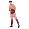 Dusty Rose Ombre Sweatshirt and Sweatpants Combo Jogsuit Suits - Fugazee