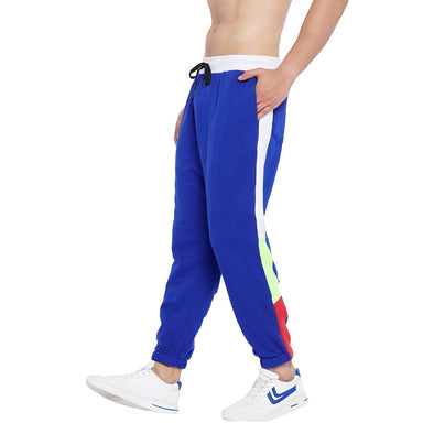 Blue Cut Sew Oversized Trackpants