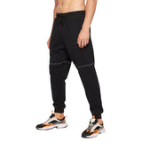 Black Oversized Contrast Stitch Trackpants Trackpants Fugazee 