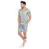 Tropical Banana Printed Cuban Shirt and Shorts Combo Set