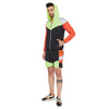 Neon Active Cut & Sew Wind Cheater Jacket and Shorts Clothing Set