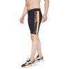 Black Neon Orange Reflective Taped Shorts Shorts - Fugazee