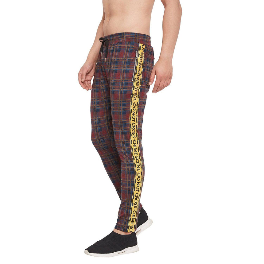 Red Plaid Caution Tape Trackpant