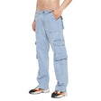Ice Washed Carpenter Denim Jeans Fugazee 