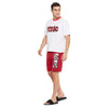 Red Toxic Oversized Tshirt And Shorts Clothing Set