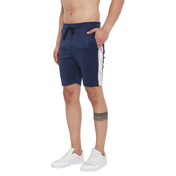 Navy Scuba Velour Shorts