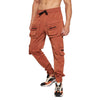 Rust Zipped Cargo Pocket  Trackpant
