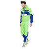 Lime Green Color blocked Matching Tracksuit