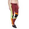 Wine and Orange Cut & Sew Trackpants