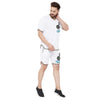 White Mesh Tattooed Taped Tshirt