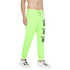 Neon Green Skeleton Print Oversized Sweatpants