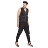 Black Tactical Zipped Gillet & Cargo Zipped Trackpants Clothing Set