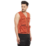 Rust Tactical Zipped Gilet