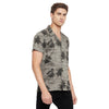 Grey Palm Print Cuban Shirt