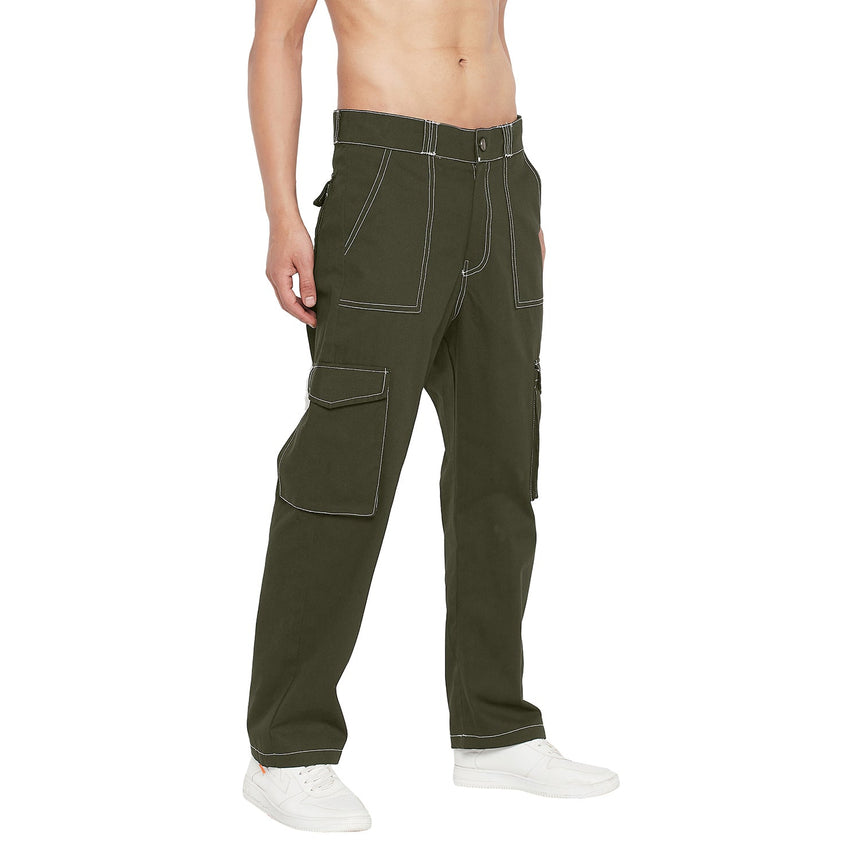 Olive Carpenter Cargo Pants Trousers Fugazee 