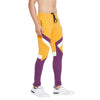 Purple On Lemon Cut & Sew Sweatpants Joggers - Fugazee