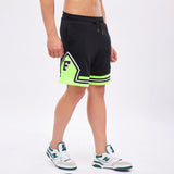 Black And Neon Basketball Shorts Shorts Fugazee 