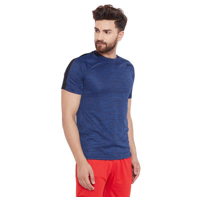 Blue Melange Active Tshirt T-Shirts - Fugazee
