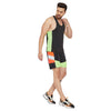 Neon Active Cut and Sew Vest and Shorts Clothing Set