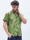 Green Tie Dye Cuban Shirt