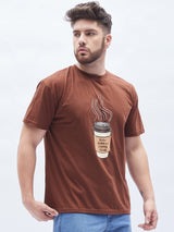 Brown Coffee Club Oversized T-Shirt