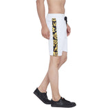 White Venetian Scuba Shorts Shorts - Fugazee