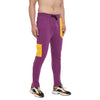Lilac Yellow Patched Trackpants