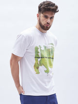 Prioritize White Graphic Oversized Tshirt