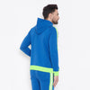 Blue Neon Reflective Taped Sweatshirt Sweatshirts - Fugazee
