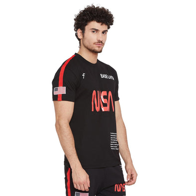 Black Nasa Base Layer Tee T-Shirts - Fugazee