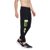 Black Oversized Contrast Neon Pocket Sweatpants