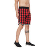 Red Checkered Flannel Basketball Shorts