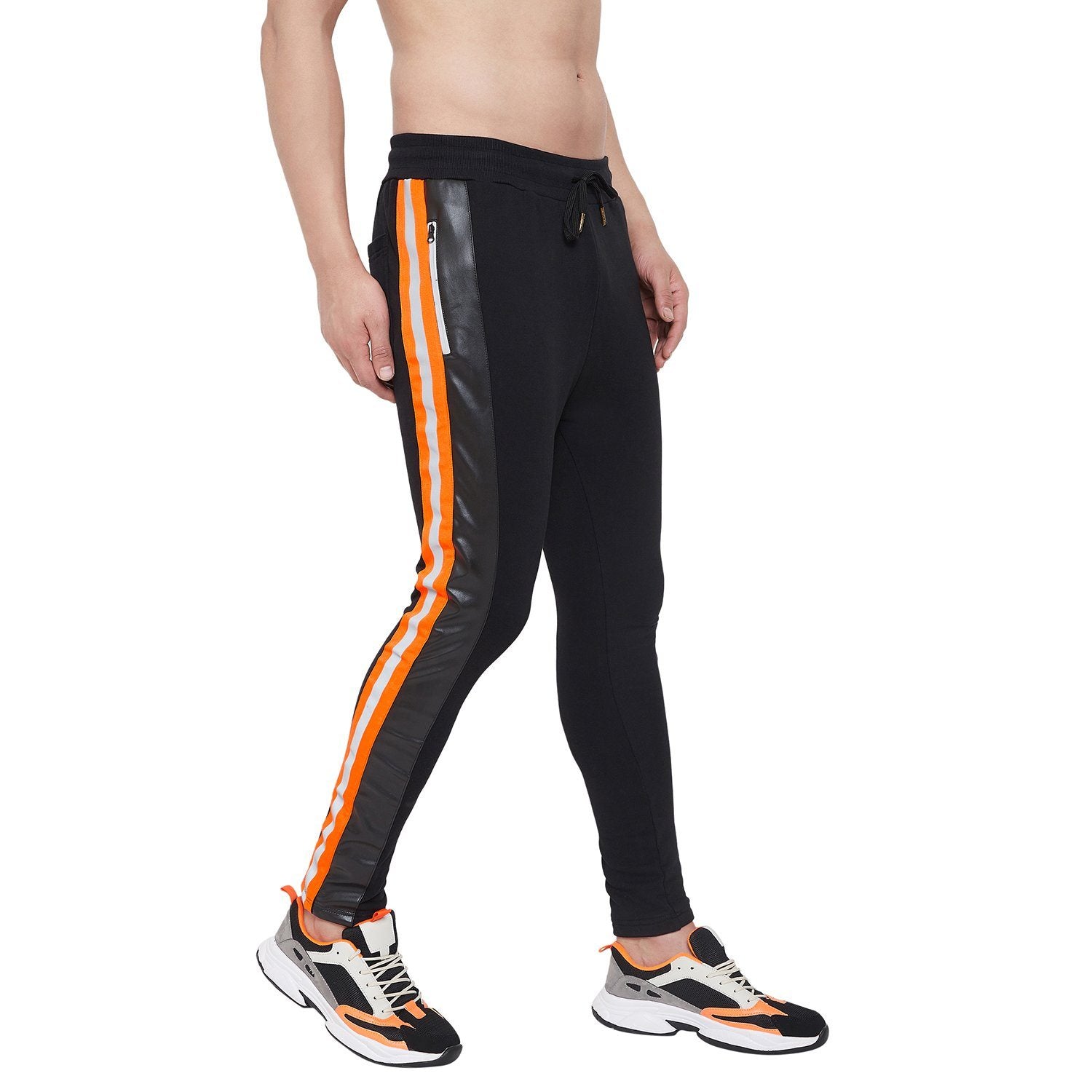 Track Stacked Pants - Orange - Rebel Minds