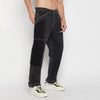 Grey Contrast Stitched Double Panel Jeans