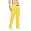Yellow Flared Snap button Jogger