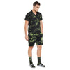 Black Tie Dye Shirt And Shorts Clothing Set with Matching Socks