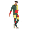 Rasta Colour Blocked Cut and Sew  Tracksuit