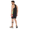 Neon Active Cut and Sew Vest and Shorts Clothing Set