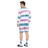 White Striped Ombre Oversized Clothing Set With Matching Socks Clothing Set Fugazee 