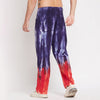 Blue & Red Ombre Dyed Cargo Pants