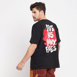 Black Love Graphic Oversized Tshirt