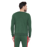 Forest Green Snake Patched Sweatshirt Sweatshirts - Fugazee