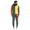 Rasta Colour Blocked Cut and Sew  Tracksuit
