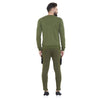 Olive Taped SweatShirt & Cargo Joggers Combo Suit Suits - Fugazee