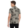 Grey Palm Print Cuban Shirt