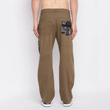 Military And White Paisley Carpenter Trousers