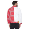 Red Paisley Print Twill Jacket Jackets - Fugazee