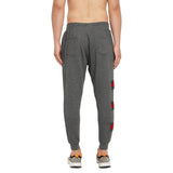 CHARCOAL OVERSIZED ROSE PATCHED JOGGERS Trackpants Fugazee 